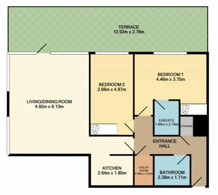 Large Stylish Bright & Luxurious 2 Bed Holiday home *